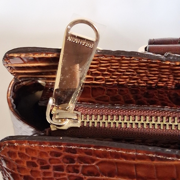 Brahmin Brown Crocodile Pattern Handbag - Picture 14 of 14